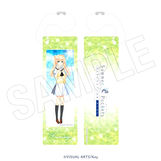 Summer Pockets REFLECTION BLUE (Water Play) Photo Gray Keychain (Tsumugi Wenders) [NEW]