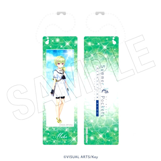 Summer Pockets REFLECTION BLUE <Water Play> Photo Gray Keychain (Miki Nomura) [NEW]