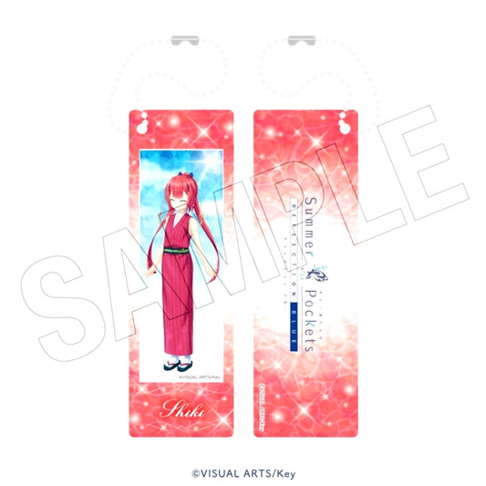 Summer Pockets REFLECTION BLUE [Water Play] Photo Gray Keychain (Shiki Kamiyama) [NEW]