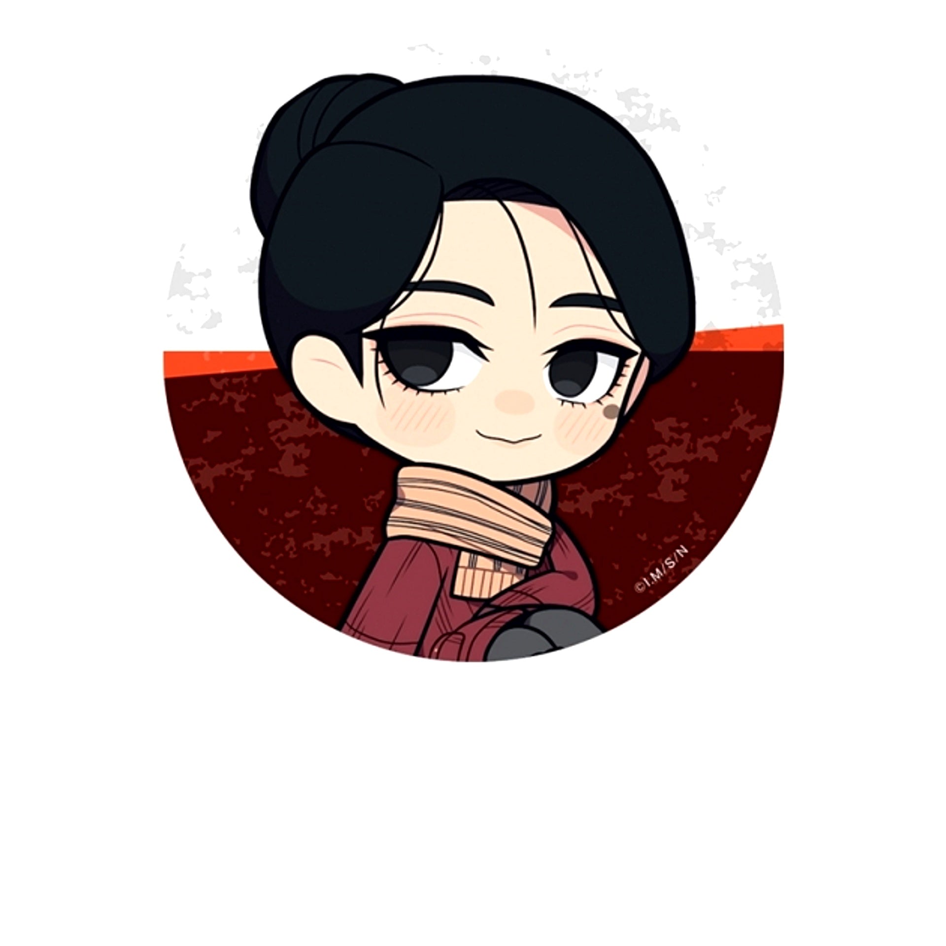 TV Anime Nihon Sangoku Petanko Can Badge Saki Higashimachi [NEW]