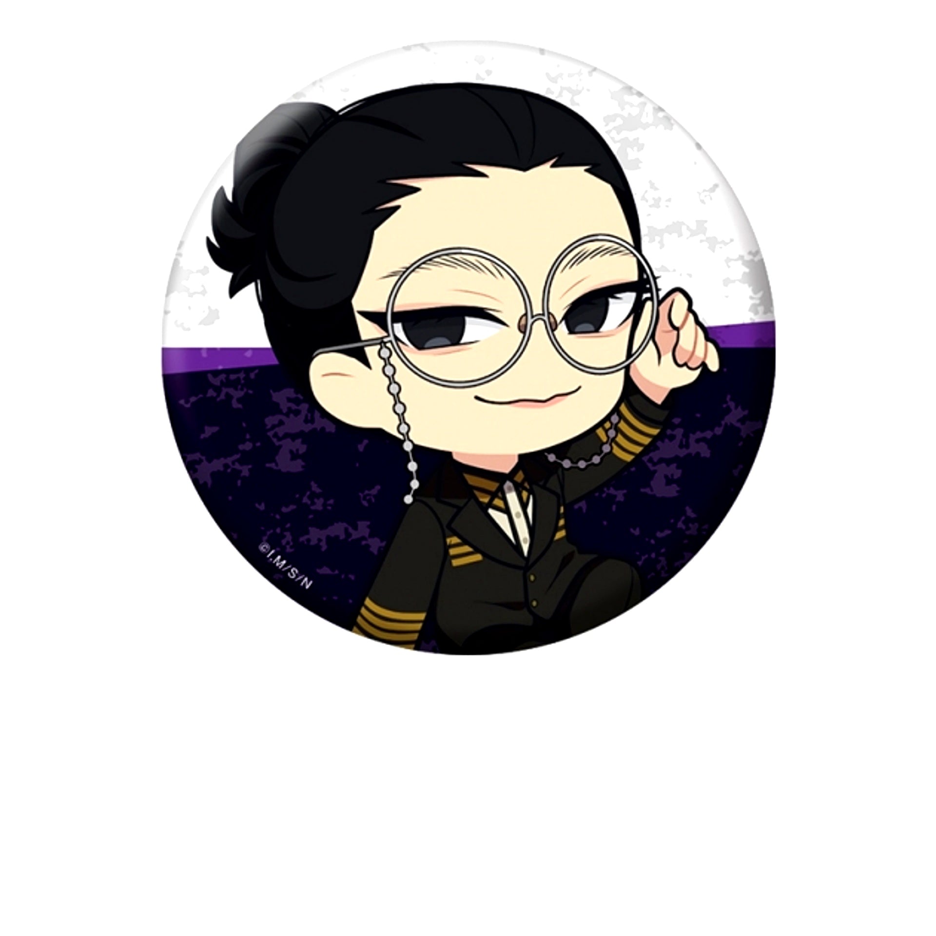 TV Anime Nihon Sangoku Petanko Can Badge Yasuaki Kaku [NEW]