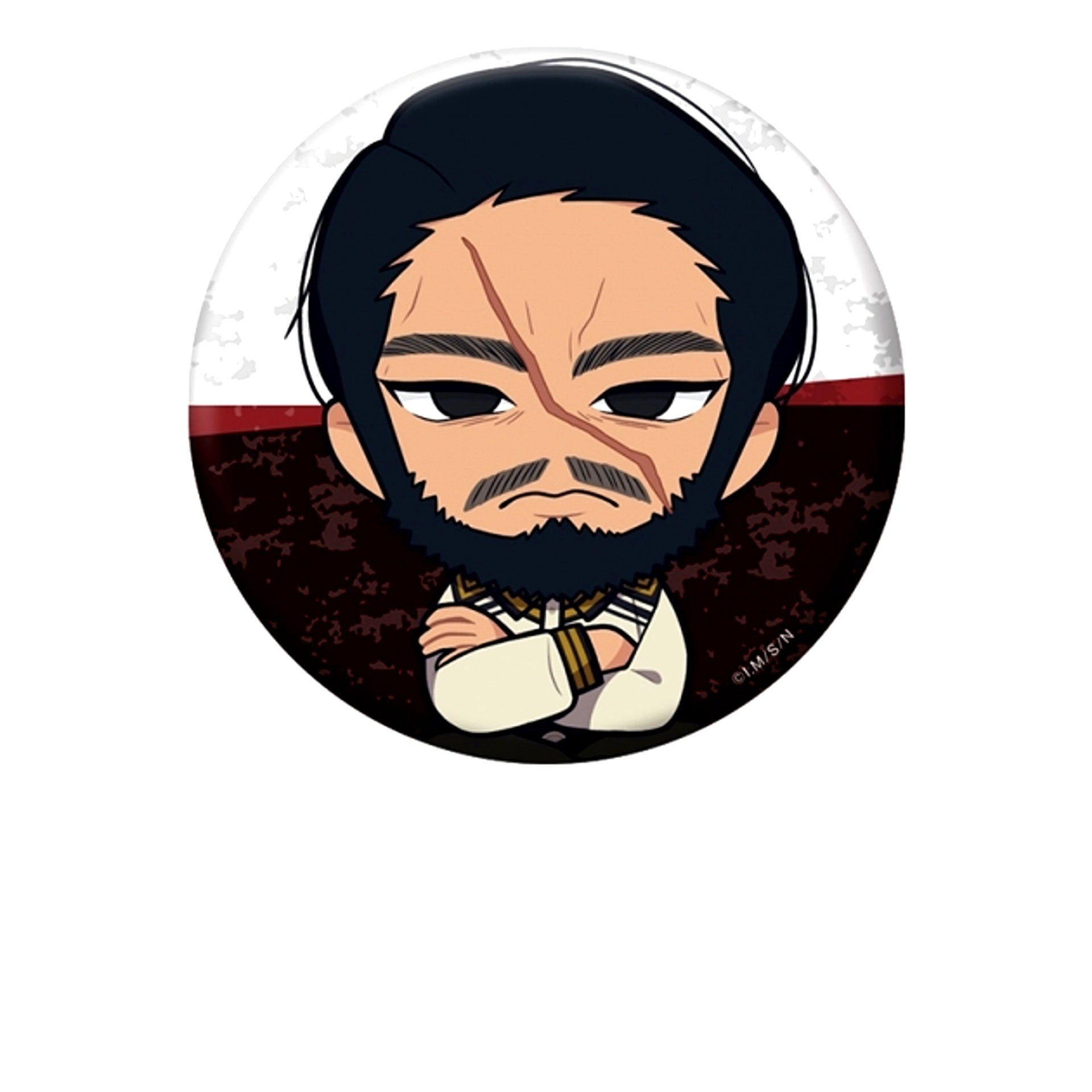 TV Anime Nihon Sangoku Petanko Can Badge Tsuyoshi Sugo [NEW]