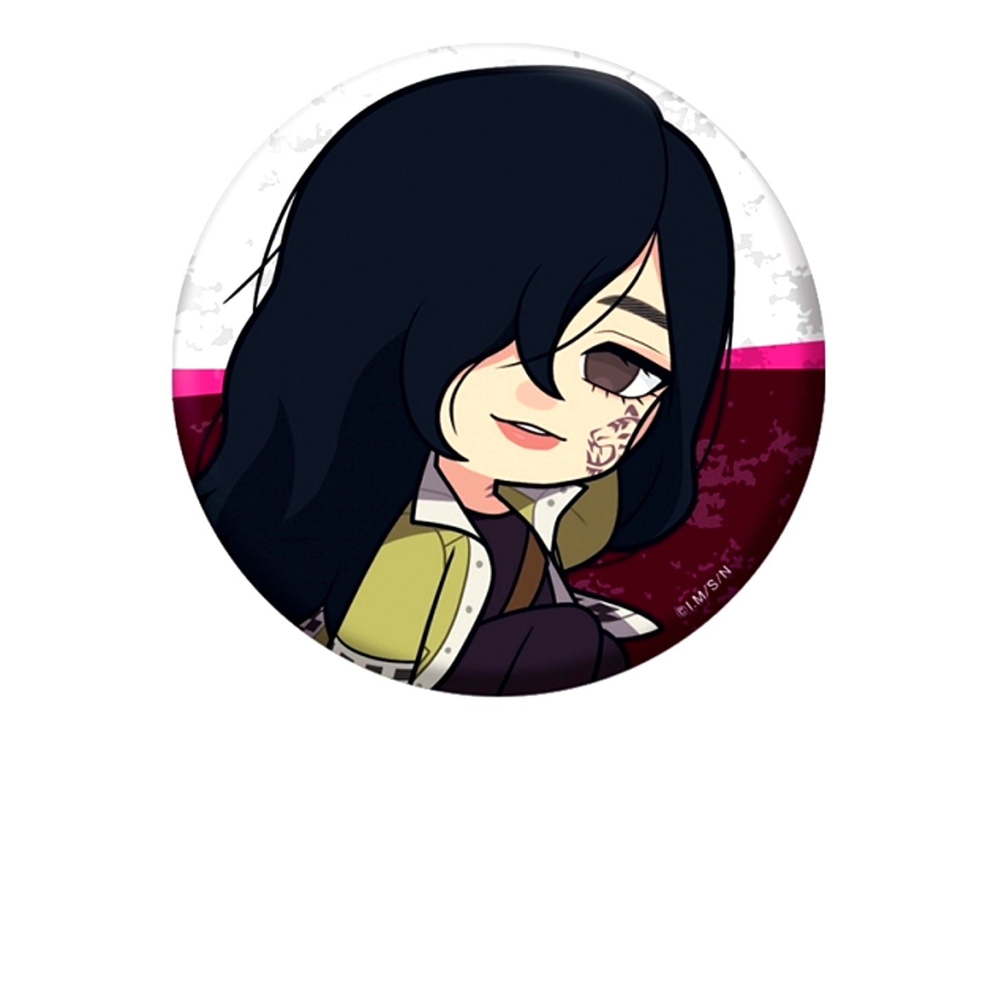 TV Anime Nihon Sangoku Petanko Can Badge Oko Wajima [NEW]