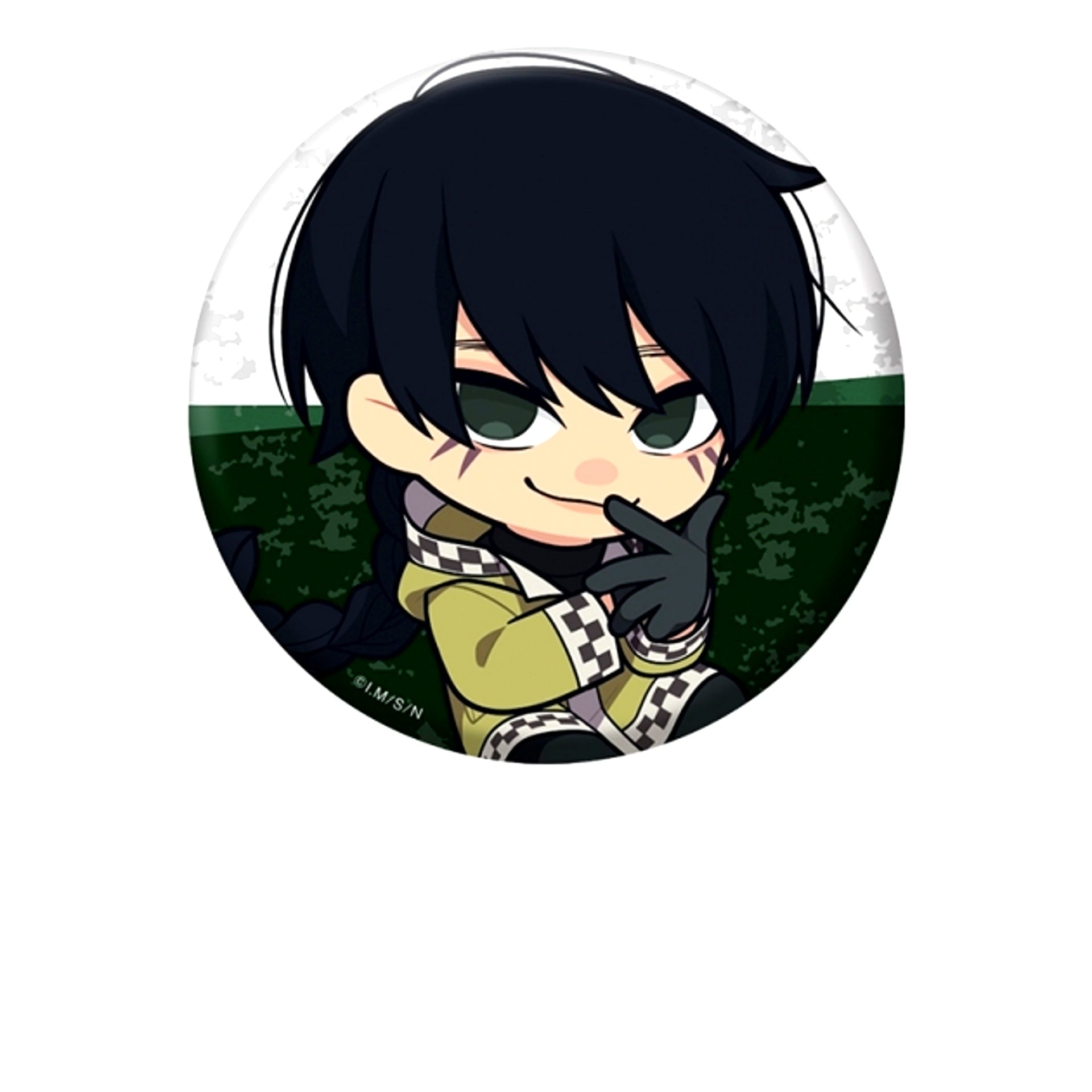 TV Anime Nihon Sangoku Petanko Can Badge Butojun Nagao [NEW]
