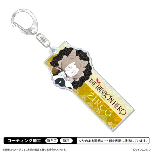 THE RIBBON HERO Hologram Acrylic Keychain / Zirco [NEW]