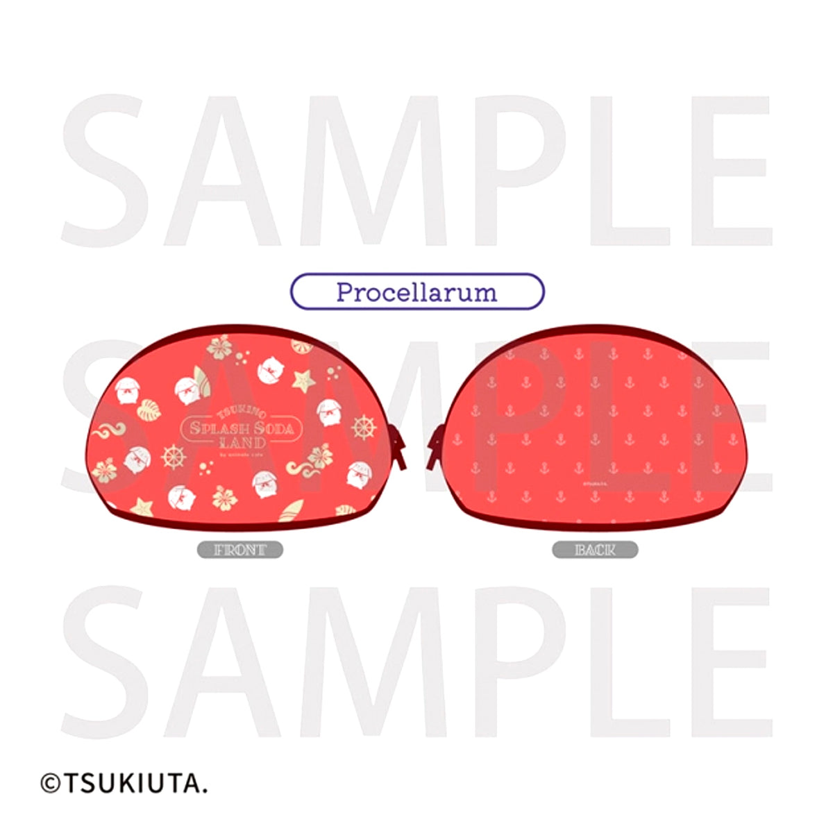 TSUKINO SPLASH SODA LAND Shell Clear Pouch Procellarum (Animate Cafe) [NEW]