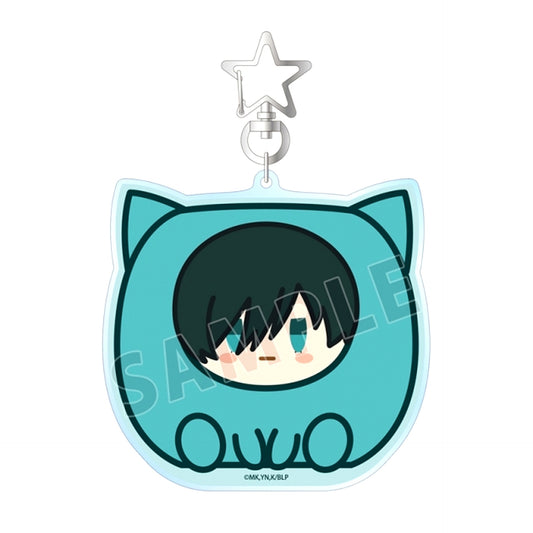 TV Anime "Blue Lock" Itoshi Rin Kemokyubu BIG Acrylic Keychain [NEW]