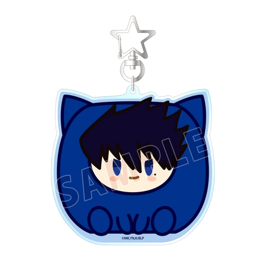 TV Anime "BLUELOCK" Karasu Tabito Kemo Cube BIG Acrylic Keychain [NEW]