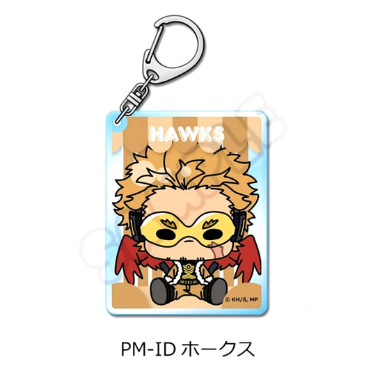 Anime My Hero Academia POTEmocho Part 6 Acrylic Keychain PM-ID(Hawks) Goods - Keychain [NEW]