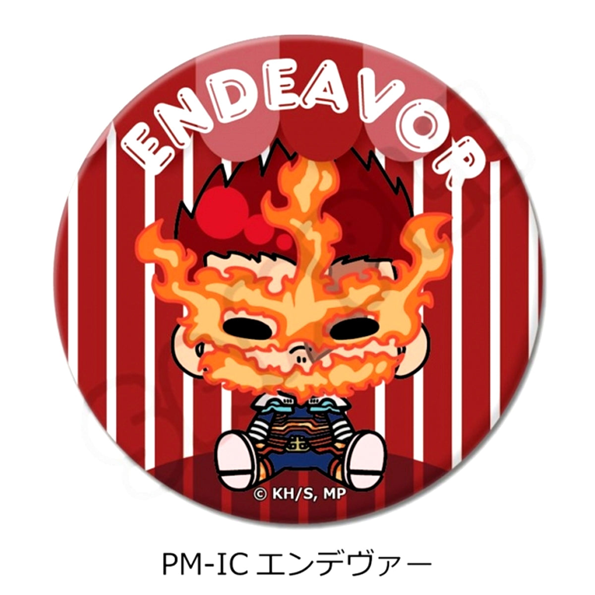 Anime My Hero Academia POTEmocho Part 6 Circular Button (57mm) PM-IC(Endeavor) Goods - Badge [NEW]