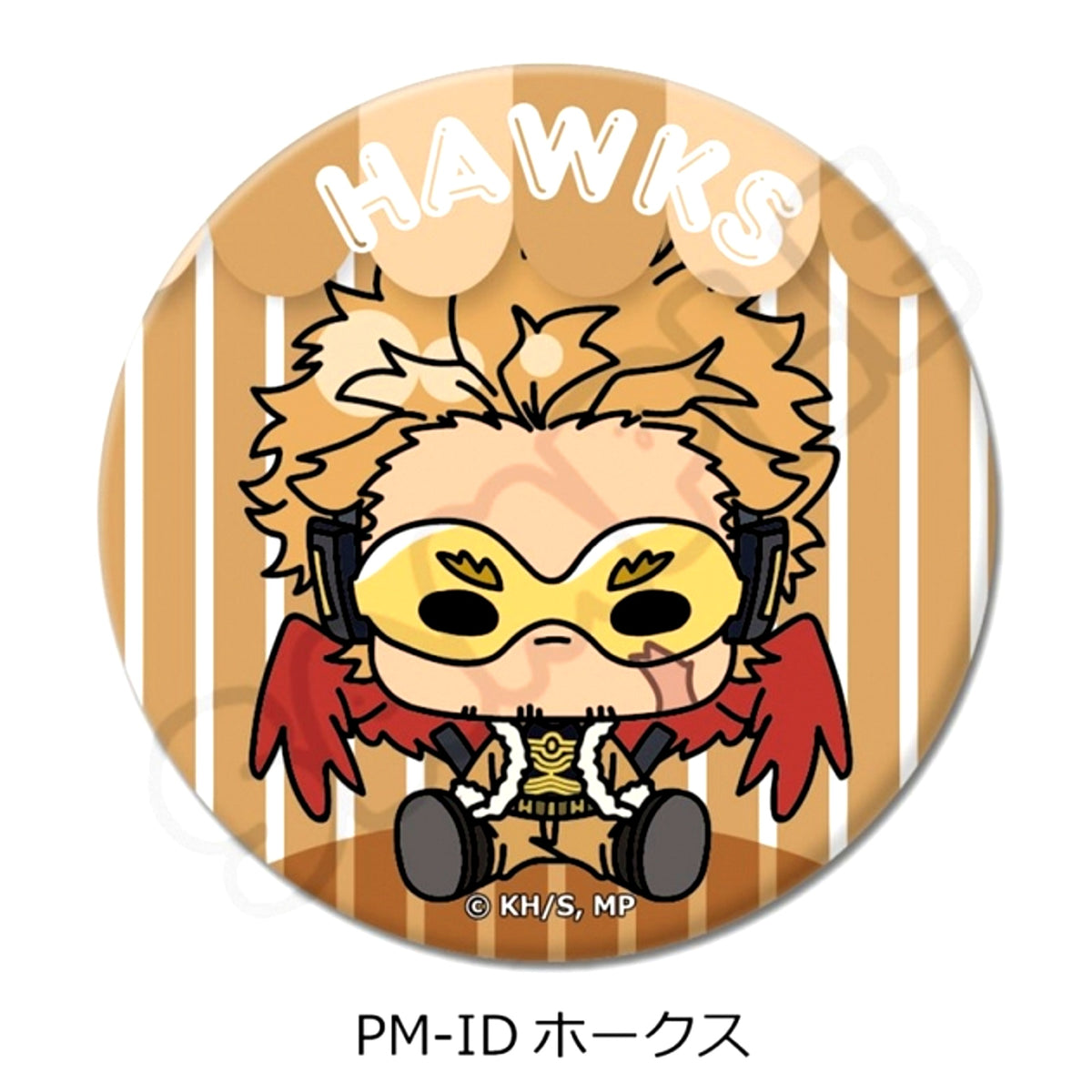 Anime My Hero Academia POTEmocho Part 6 Circular Button (57mm) PM-ID(Hawks) Goods - Badge [NEW]