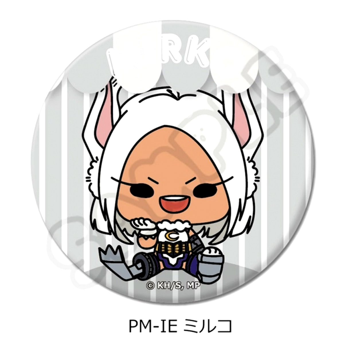 Anime My Hero Academia POTEmocho Part 6 Circular Button (57mm) PM-IE(Mirko) Goods - Badge [NEW]