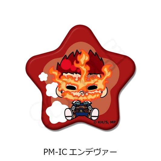 Anime My Hero Academia POTEmocho Part 6 Star-Shaped Button PM-IC(Endevor) Goods - Bache [NEW]