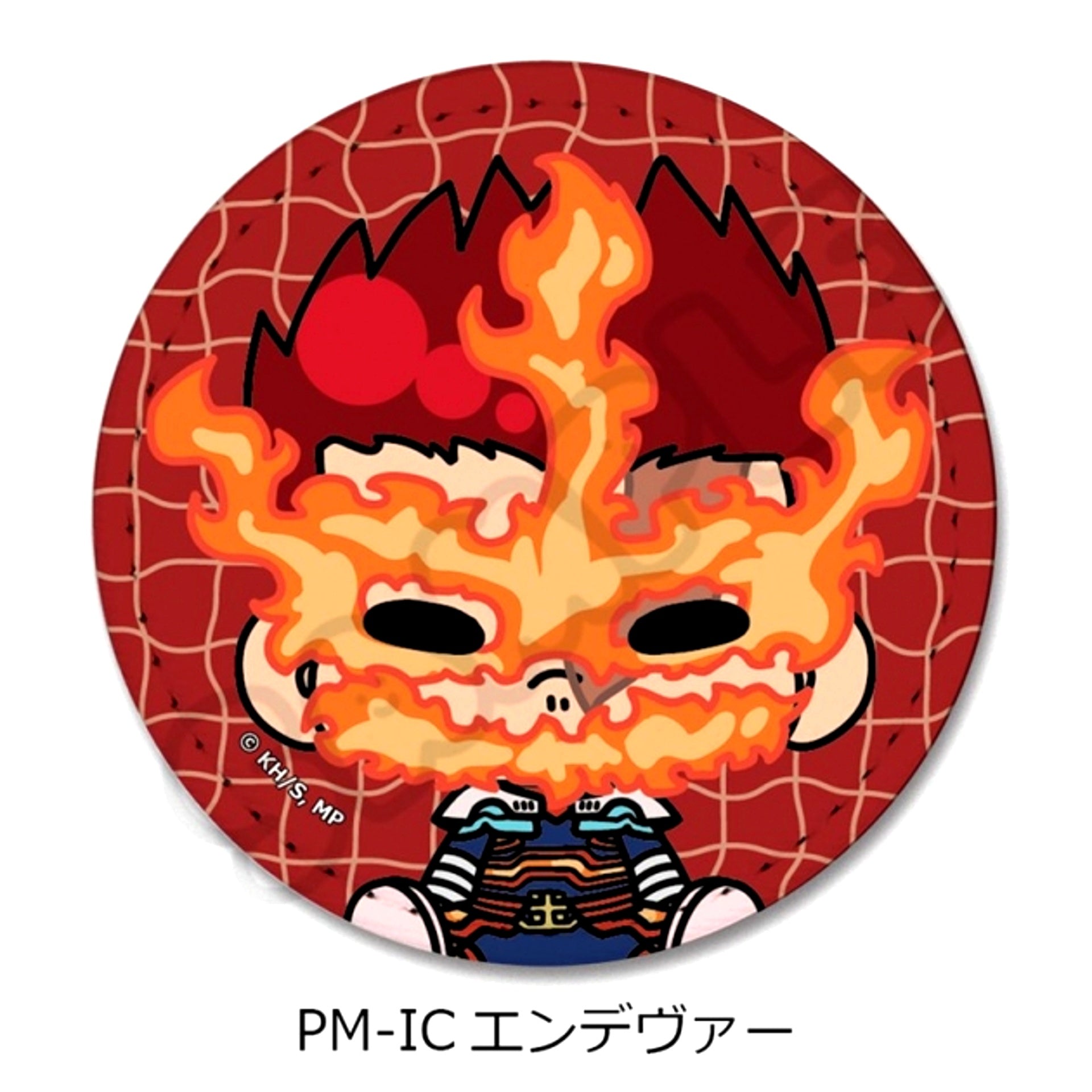 Anime My Hero Academia POTEmocho Part 6 Leather Badge PM-IC(Endevor) Goods - Bache [NEW]