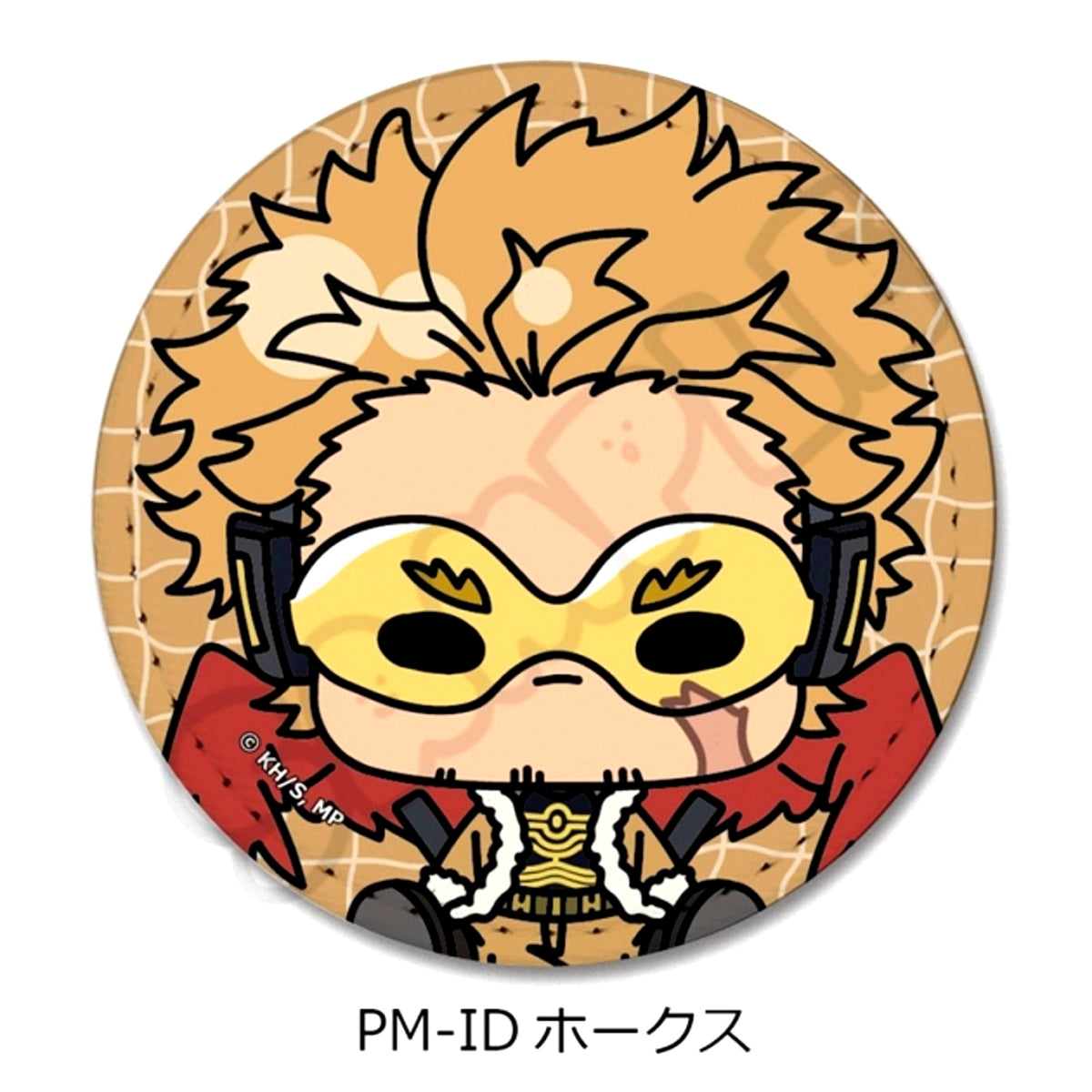 Anime My Hero Academia POTEmocho Part 6 Leather Badge PM-ID(Hawks) Goods - Badge [NEW]