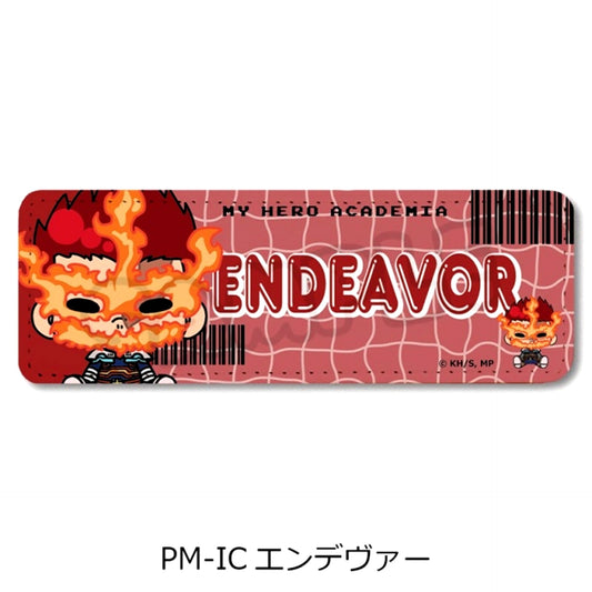 Anime My Hero Academia POTEmocho Part 6 Leather Badge (Long) PM-IC(Endevor) Goods - Bache [NEW]