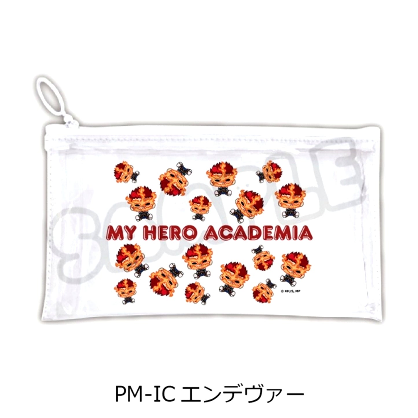 Anime "My Hero Academia" POTEmocho Vol.6 Flat Clear Pouch PM-IC (Endeavor) [NEW]