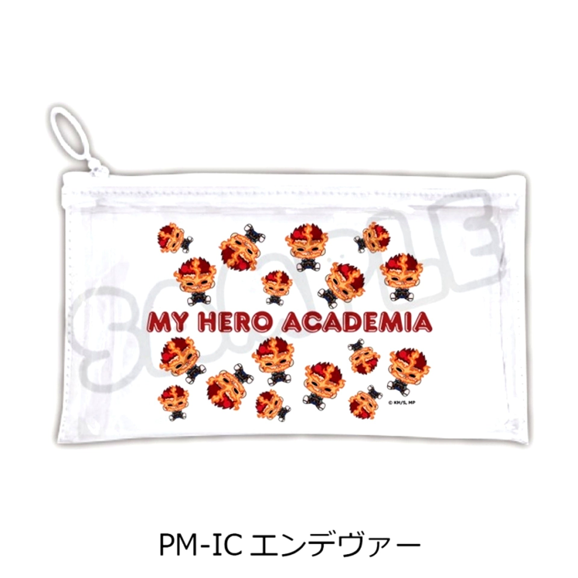 Anime "My Hero Academia" POTEmocho Vol.6 Flat Clear Pouch PM-IC (Endeavor) [NEW]