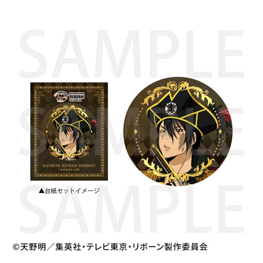 TV Anime Katekyo Hitman Reborn! (Made-to-Order) Foil Stamped Can Badge with Backing Board XANXUS (animate Cafe) [NEW]