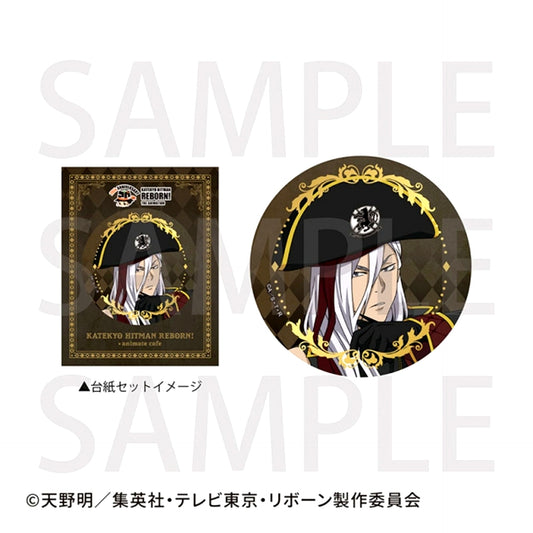 TV Anime Katekyo Hitman Reborn! (Made-to-Order) Foil Stamped Can Badge with Backing Board Superbi Squalo (animate Cafe) [NEW]