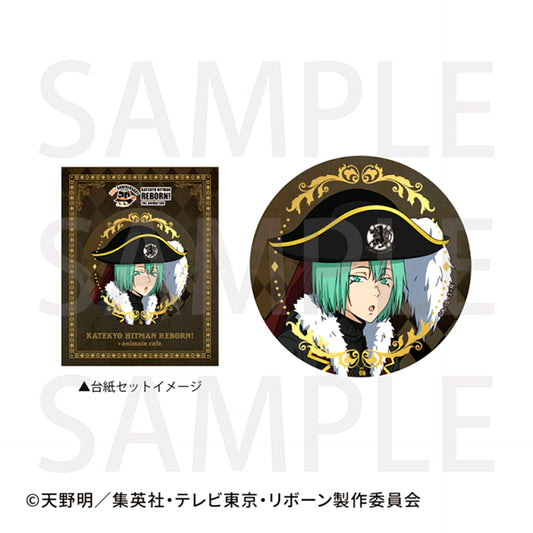 TV Anime Katekyo Hitman Reborn! (Made-to-Order) Foil Stamped Can Badge with Backing Board Fran (animate Cafe) [NEW]