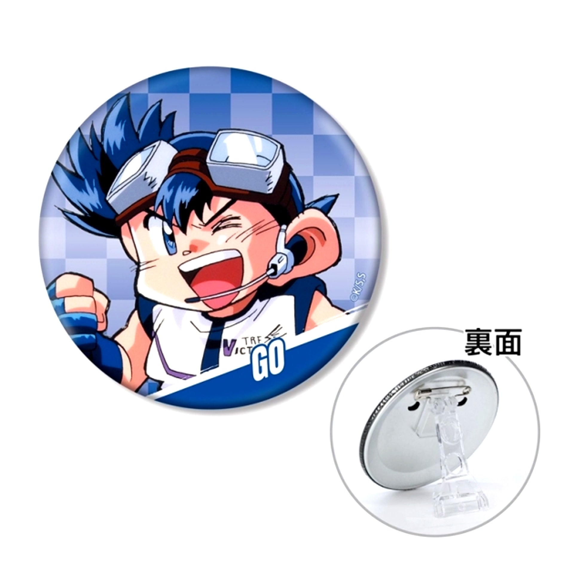 TV Anime Bakusou Kyoudai Let's & Go!! Go Seiba 3WAY Can Badge [NEW]