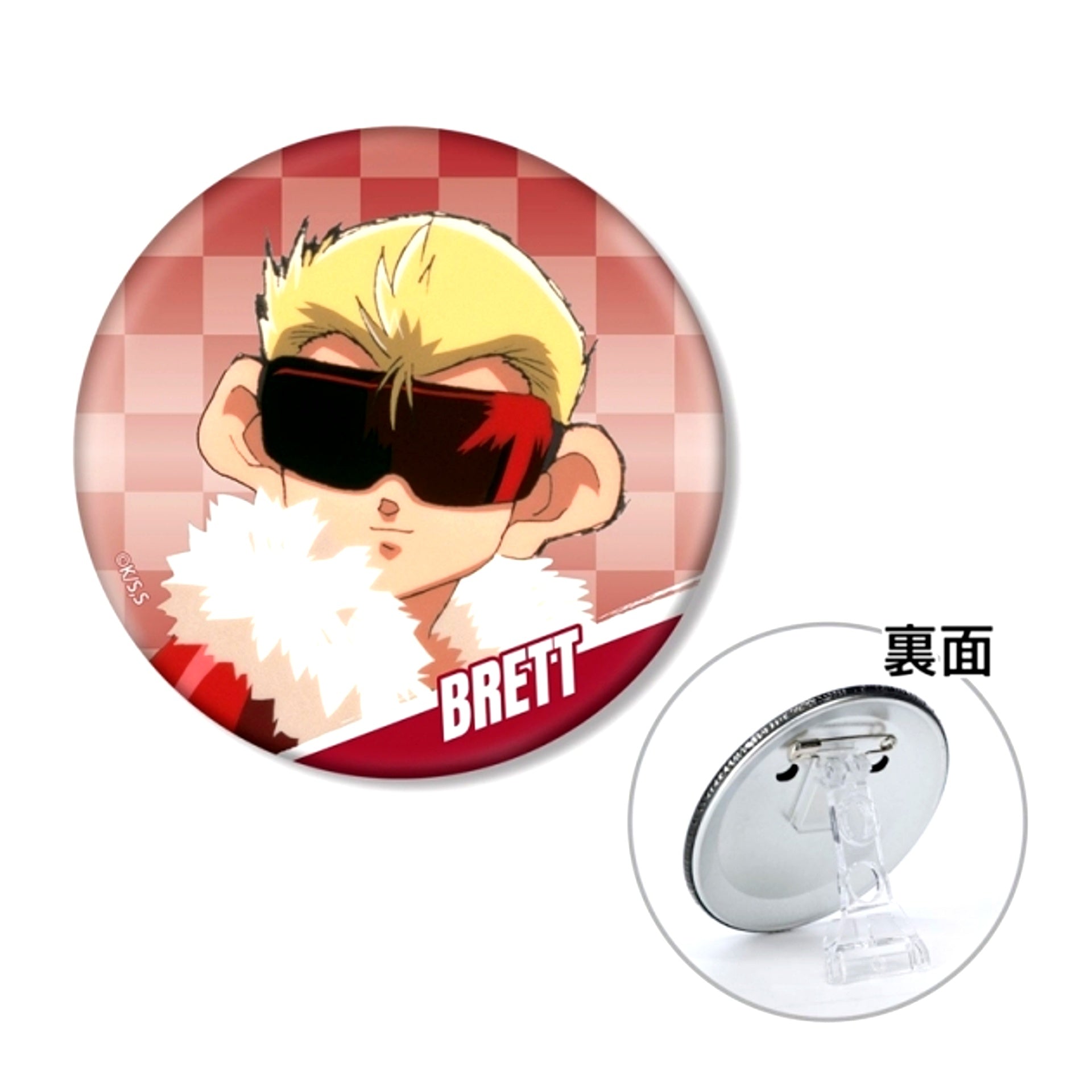 TV Anime Bakusou Kyoudai Let's & Go!! Brett Astia 3WAY Can Badge [NEW]