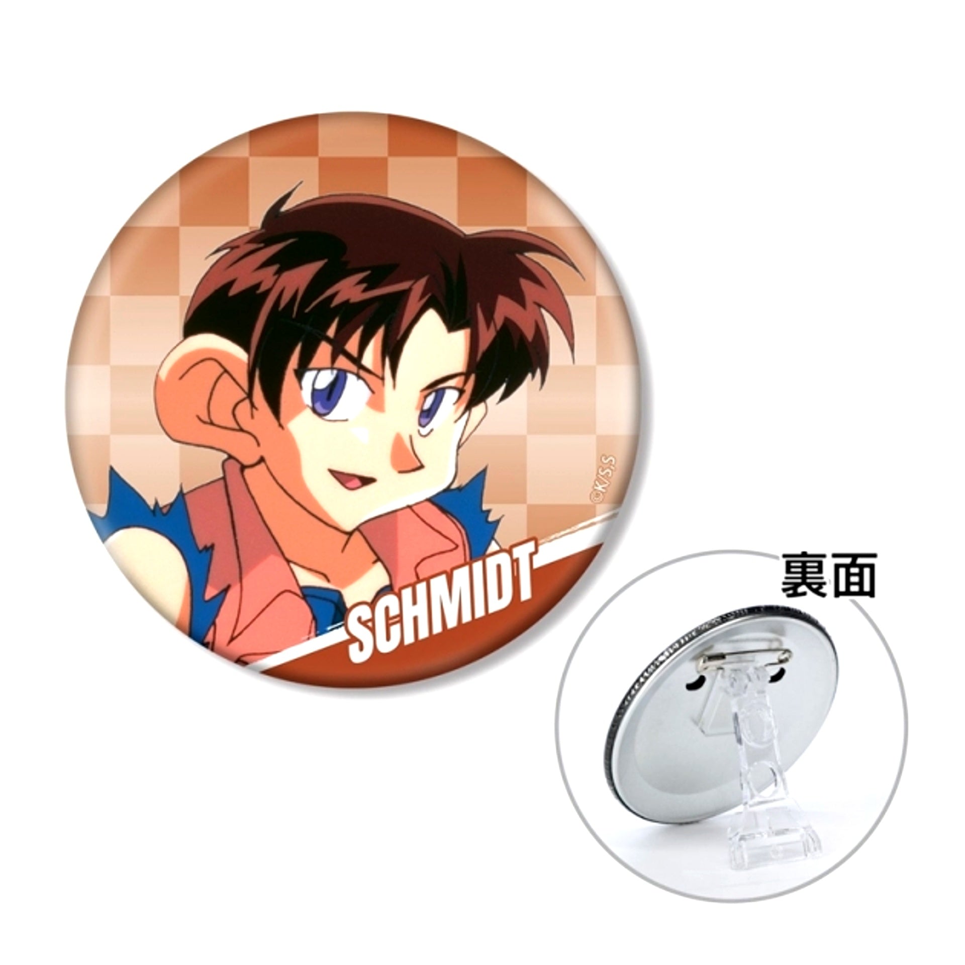 TV Anime Bakusou Kyoudai Let's & Go!! Schmidt van der Hausen von Schumacher 3WAY Can Badge [NEW]
