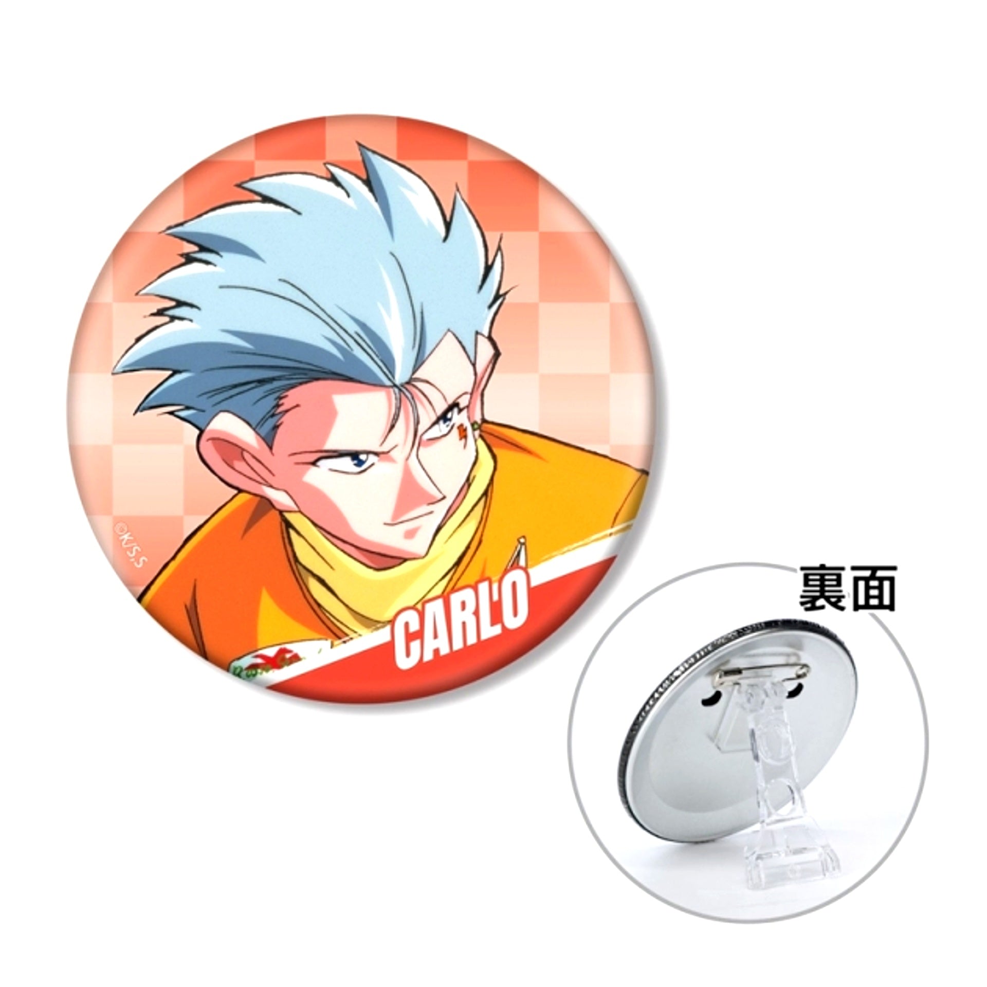 TV Anime Bakusou Kyoudai Let's & Go!! Carlo Sereni 3WAY Can Badge [NEW]