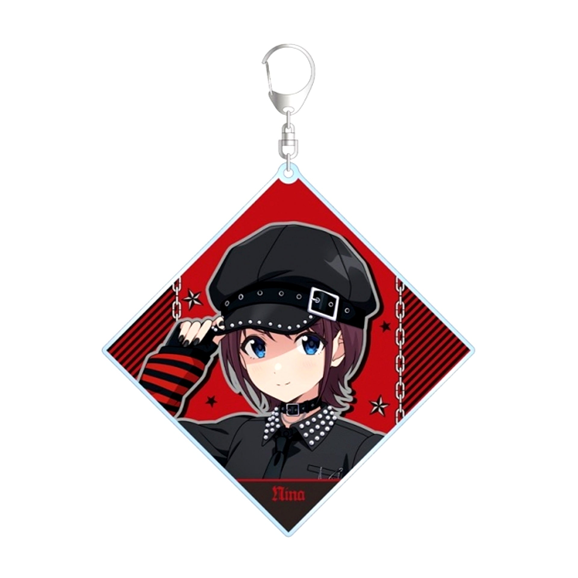 Girls Band Cry Newly Drawn Nina Iseri Punk Fashion ver. BIG Acrylic Keychain [NEW]