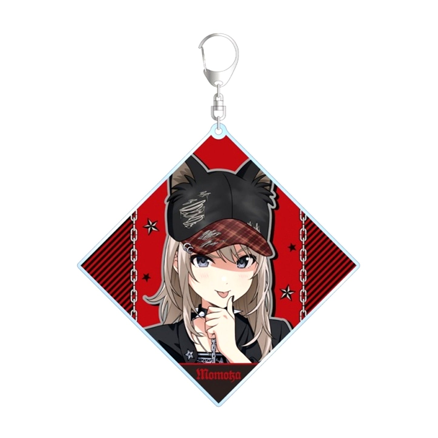 Girls Band Cry Newly Drawn Momoka Kawaragi Punk Fashion ver. BIG Acrylic Keychain [NEW]