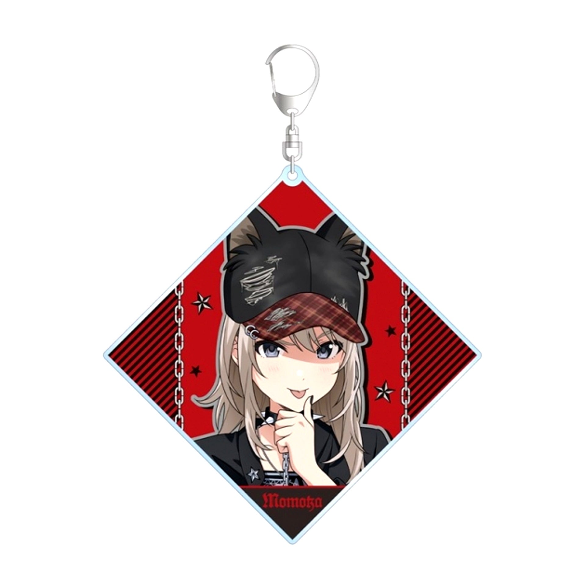 Girls Band Cry Newly Drawn Momoka Kawaragi Punk Fashion ver. BIG Acrylic Keychain [NEW]