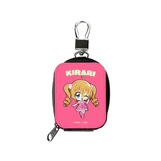 Kirarin Revolution Kirari Tsukishima Chibi Character Music ver. Synthetic Leather Mini Pouch [NEW]