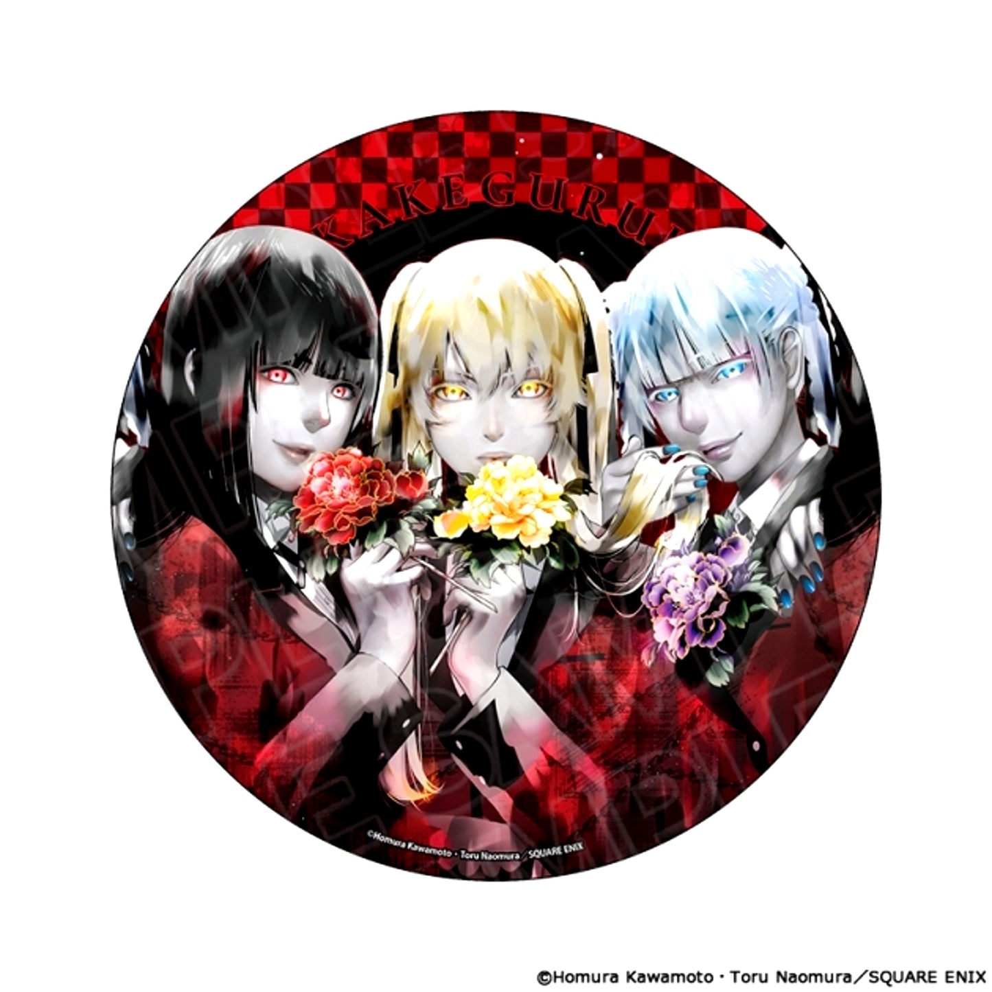 Kakegurui Big Can Badge PALE TONE series Yumeko Jabami & Mary Saotome & Kirari Momobami vol.4 [NEW]