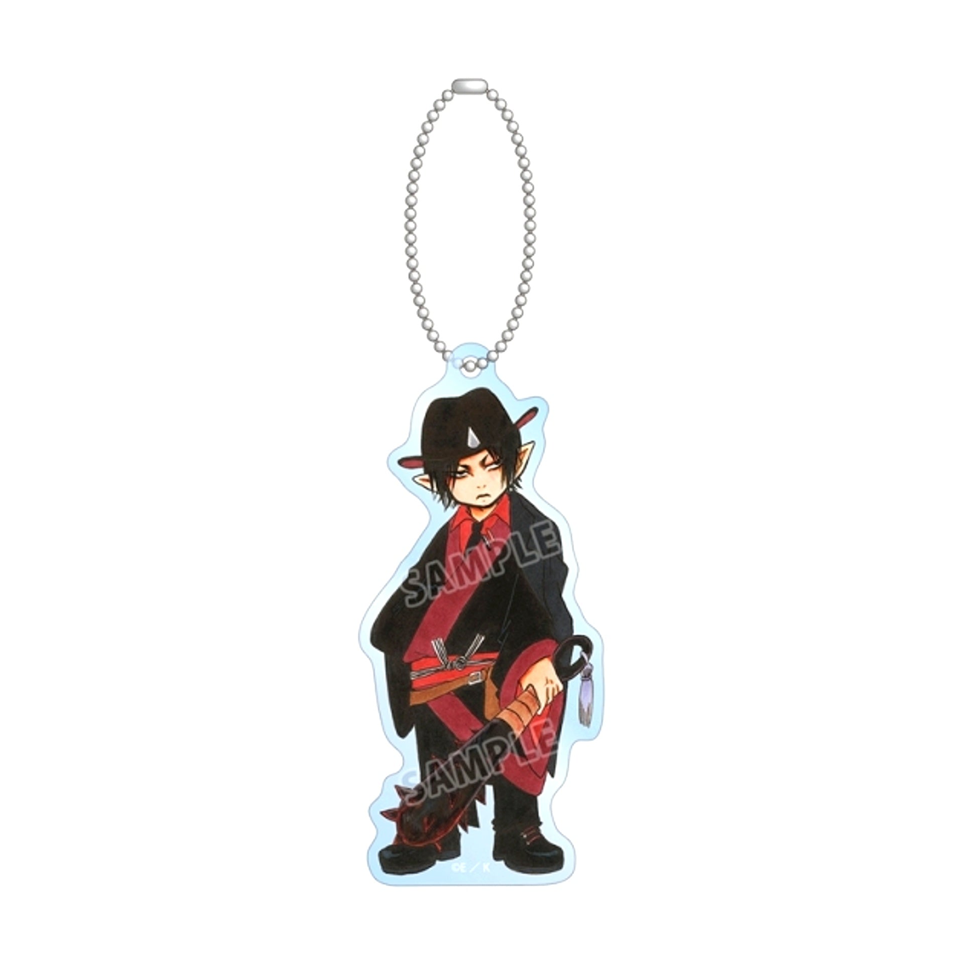 Manga Hozuki's Coolheadedness Natsumi Eguchi Newly Drawn Hozuki Chibi Character Japanese Attire Arrange ver. BIG Acrylic Keychain (Animate Advance Sale) [NEW]