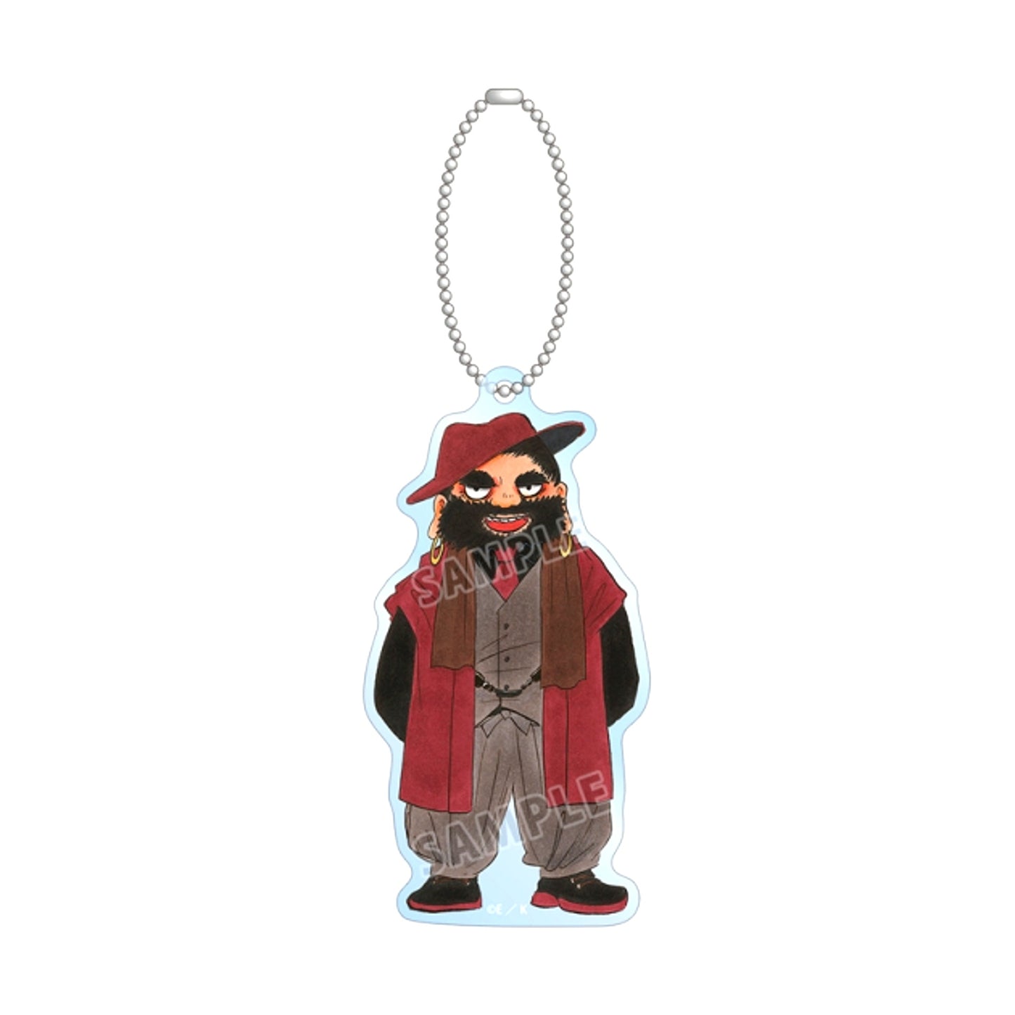 Manga Hozuki's Coolheadedness Natsumi Eguchi Newly Drawn King Enma Chibi Character Japanese Attire Arrangement ver. BIG Acrylic Keychain (Animate Advance Sale) [NEW]