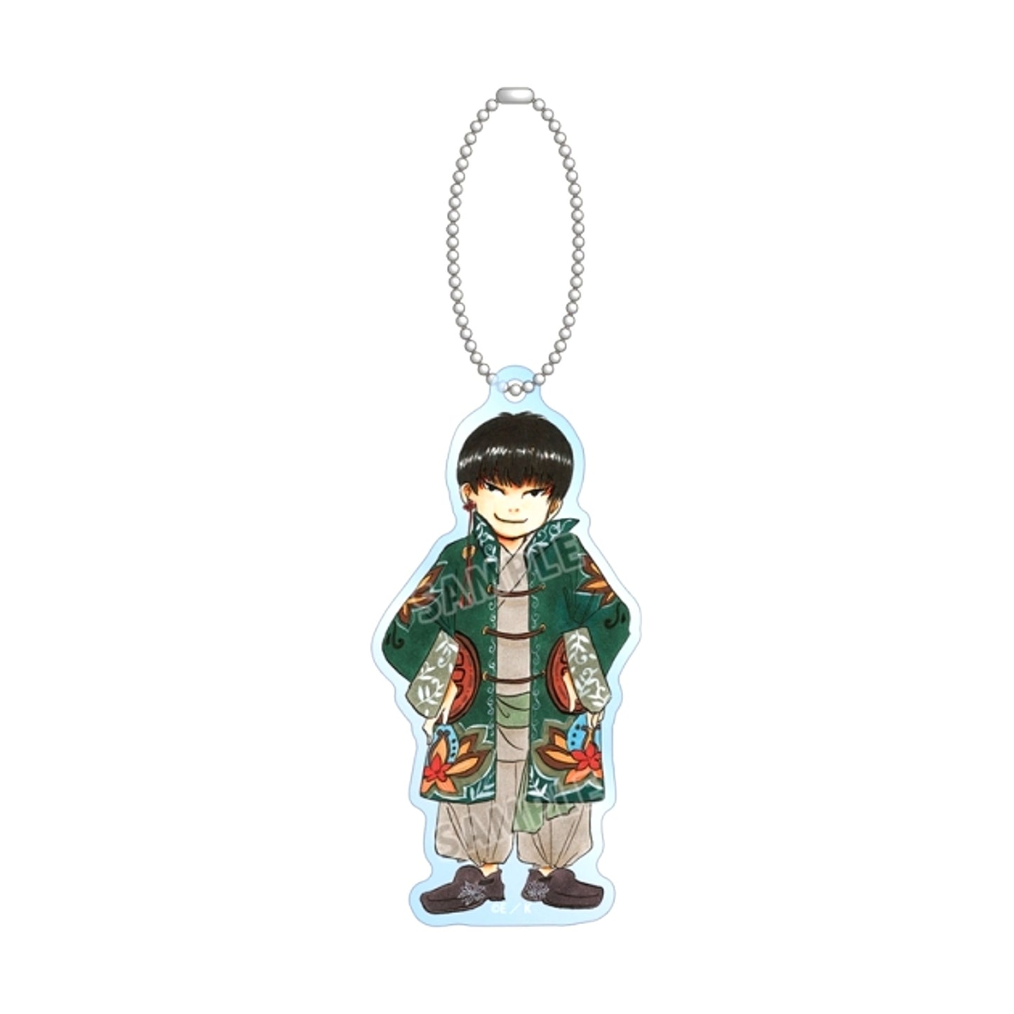 Manga "Hozuki's Coolheadedness" Natsumi Eguchi Newly Drawn Hakutaku Chibi Character Kimono Arrangement ver. BIG Acrylic Keychain (Animate Advance Sale) [NEW]
