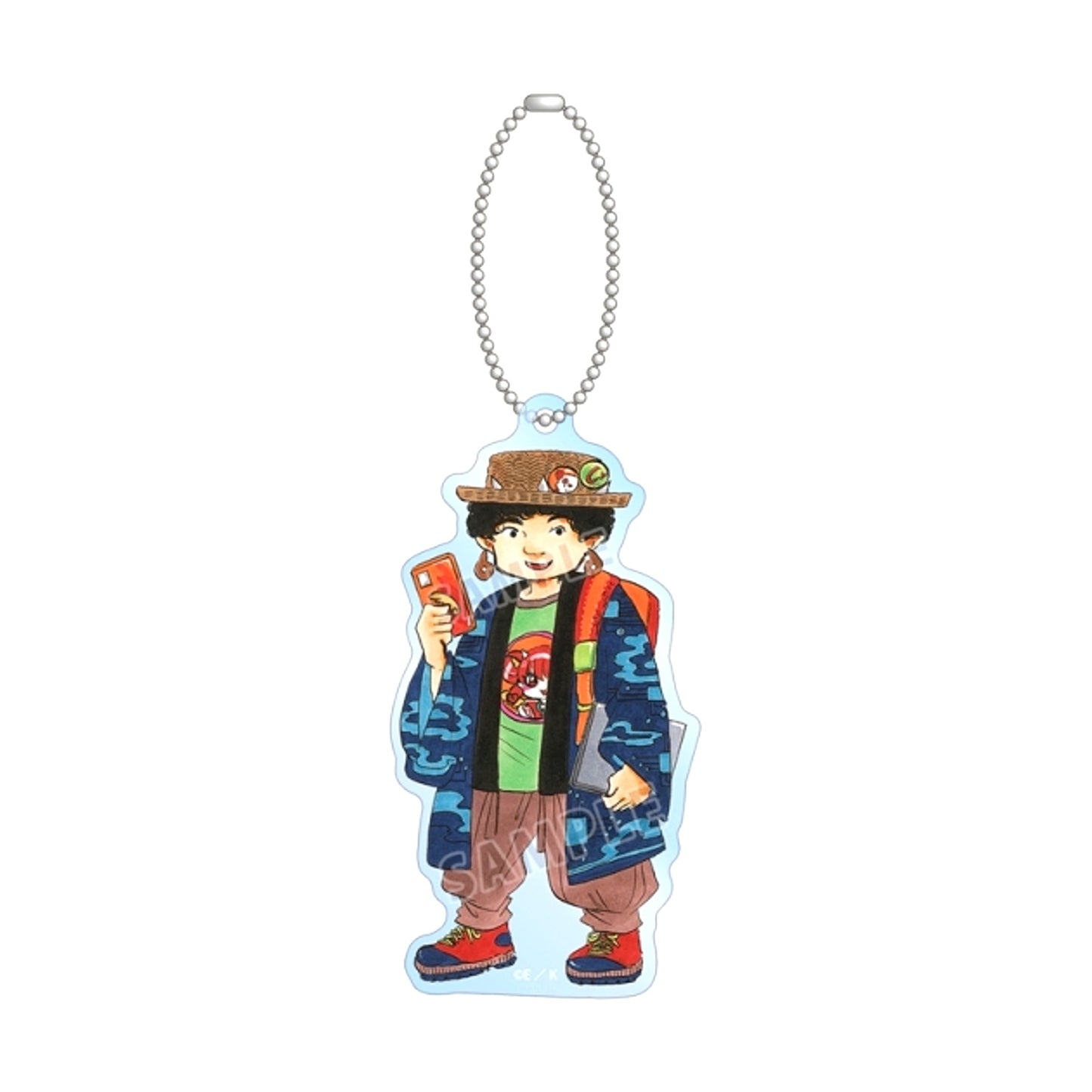 Manga Hozuki's Coolheadedness Natsumi Eguchi Newly Drawn Yomogi Chibi Character Japanese Clothing Arrangement ver. BIG Acrylic Keychain (Animate Advance Sale) [NEW]