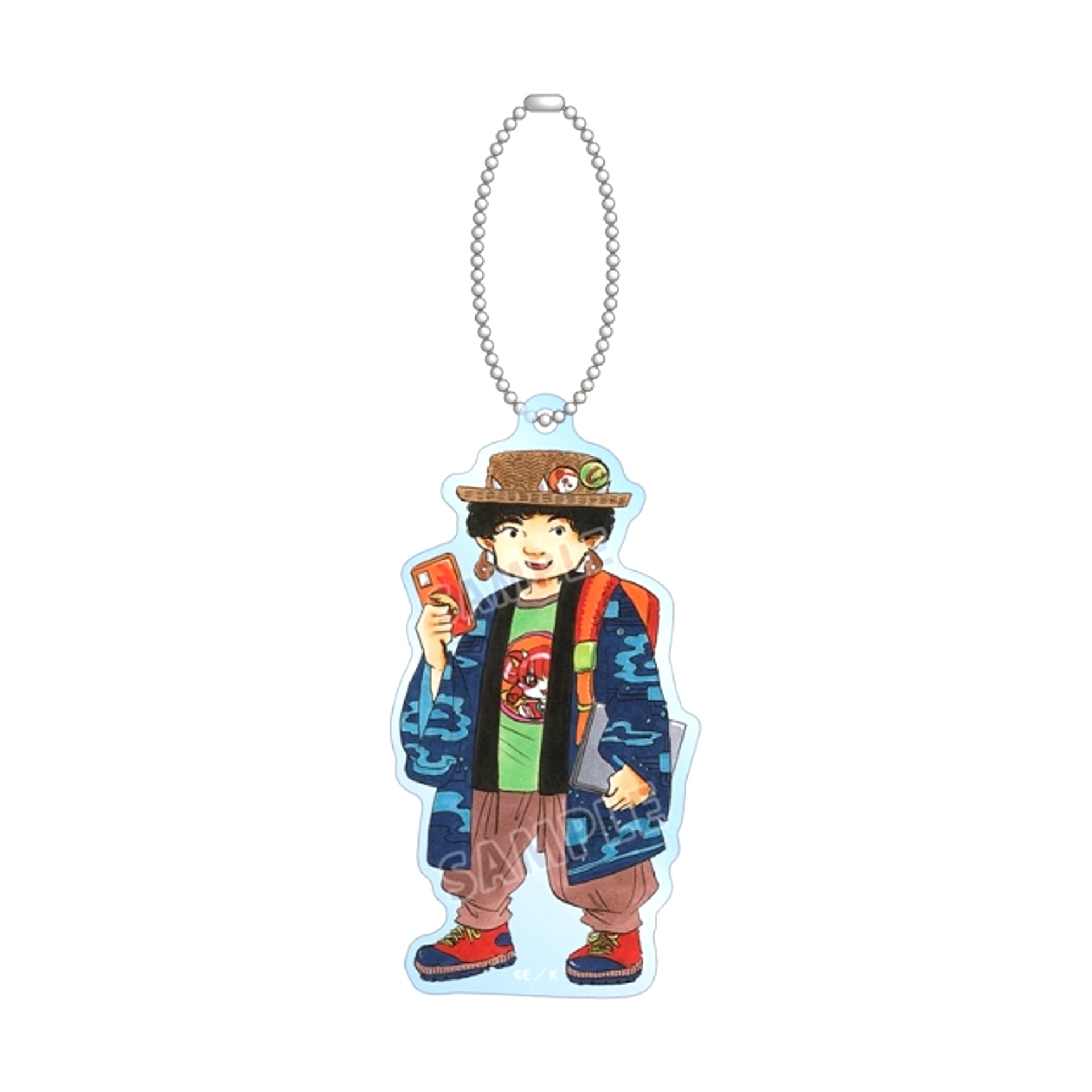 Manga Hozuki's Coolheadedness Natsumi Eguchi Newly Drawn Yomogi Chibi Character Japanese Clothing Arrangement ver. BIG Acrylic Keychain (Animate Advance Sale) [NEW]