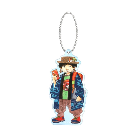 Manga Hozuki's Coolheadedness Natsumi Eguchi Newly Drawn Yomogi Chibi Character Japanese Clothing Arrangement ver. BIG Acrylic Keychain (Animate Advance Sale) [NEW]