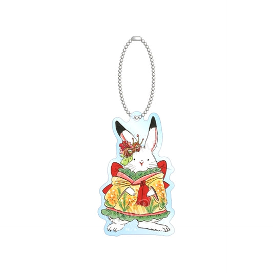 Manga Hozuki's Coolheadedness Natsumi Eguchi Newly Drawn Karashi Chibi Character Japanese Attire Arrange ver. BIG Acrylic Keychain (Animate Advance Sale) [NEW]