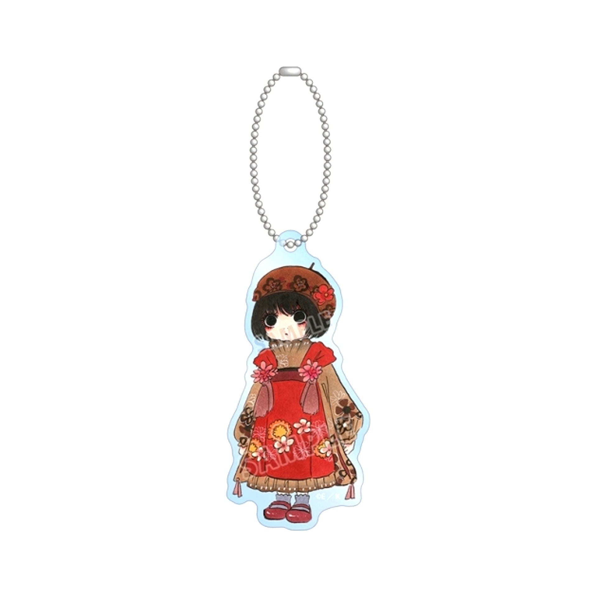 Manga Hozuki's Coolheadedness Natsumi Eguchi Newly Drawn Ichiko Chibi Character Kimono Arrange ver. BIG Acrylic Keychain (Animate Advance Sale) [NEW]