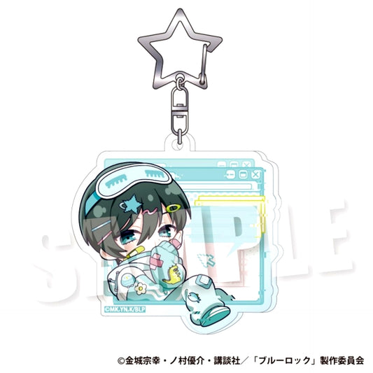Blue Lock Acrylic Keychain <<Doki Bug ver.>> (Rin Itoshi) [NEW]
