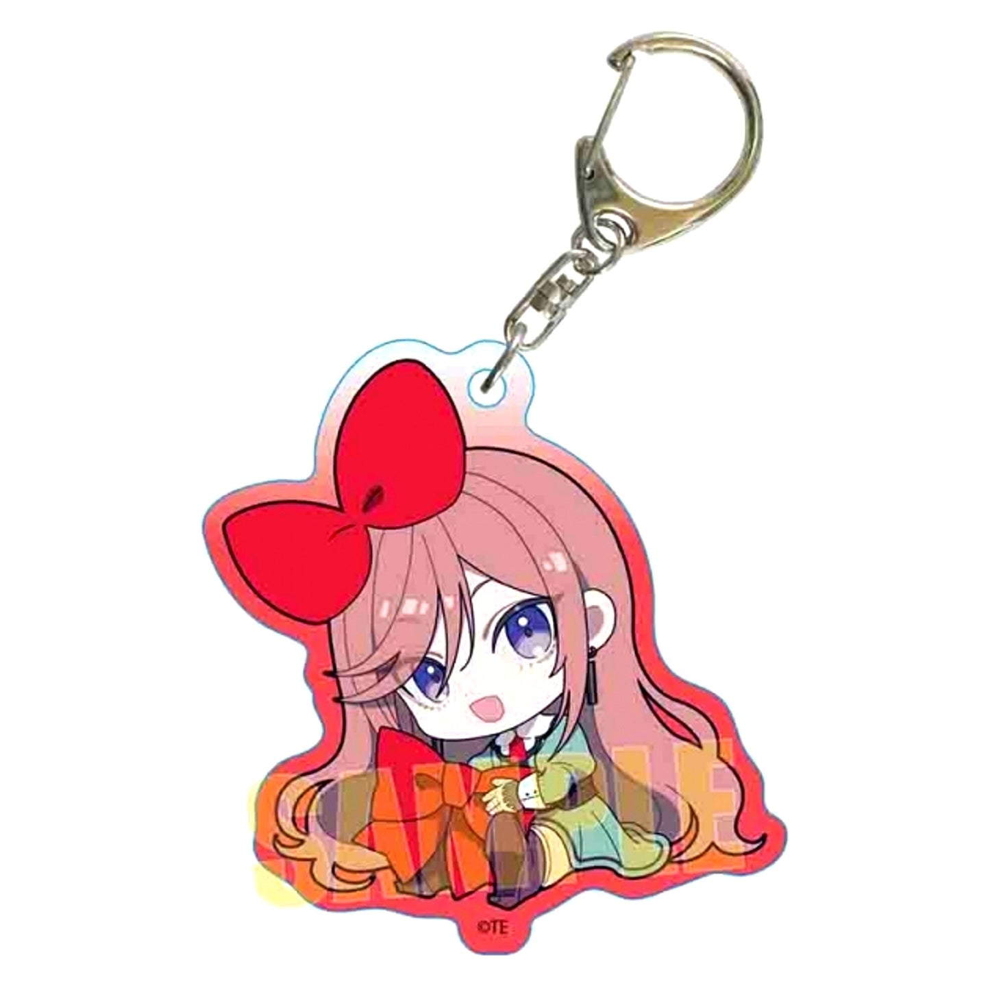 THE RIBBON HERO Gyugyutto Acrylic Keychain Sapphire (Casual Clothes) [NEW]