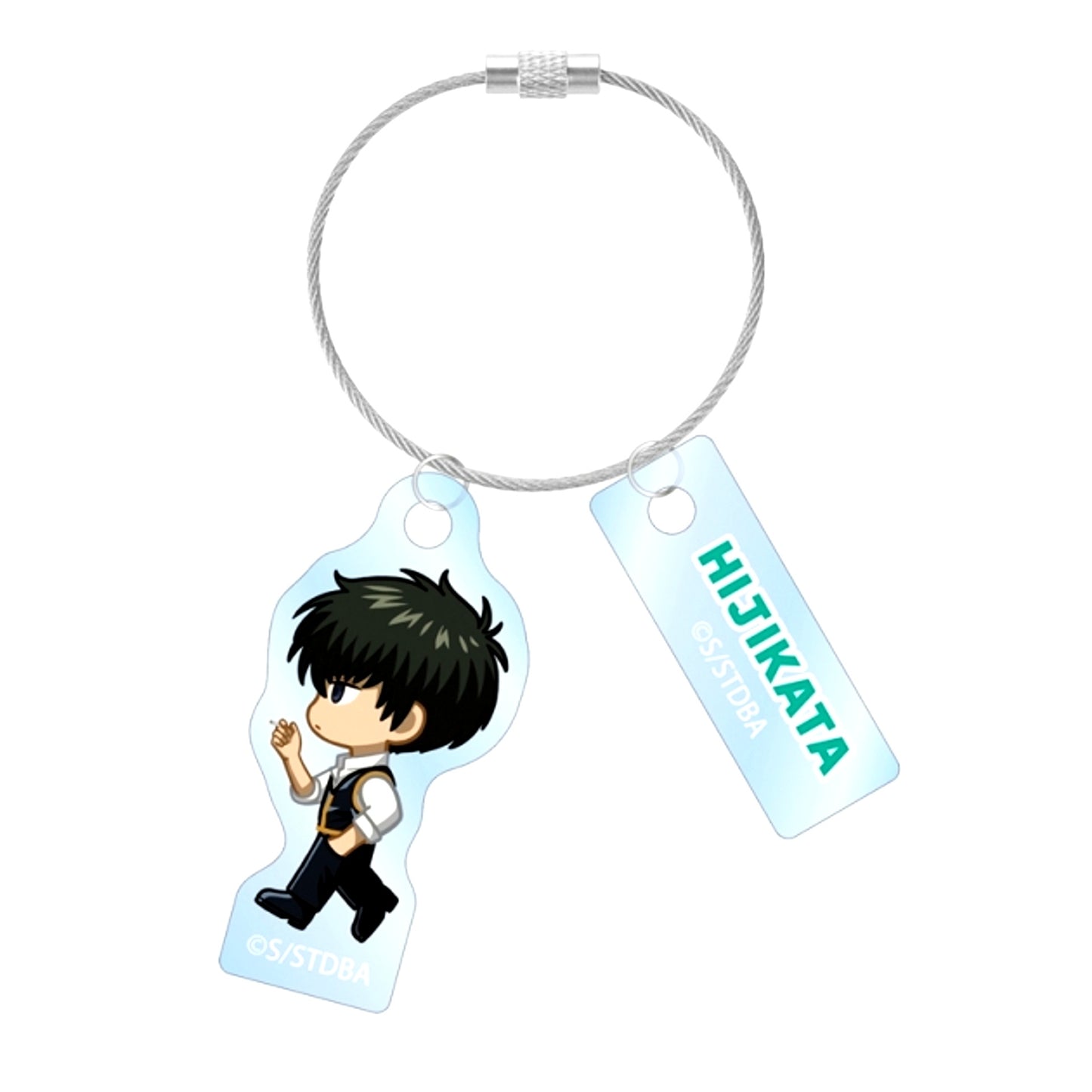 Gintama Toshiro Hijikata Chibitoko Summer Stroll ver. Double Wire Acrylic Keychain [NEW]