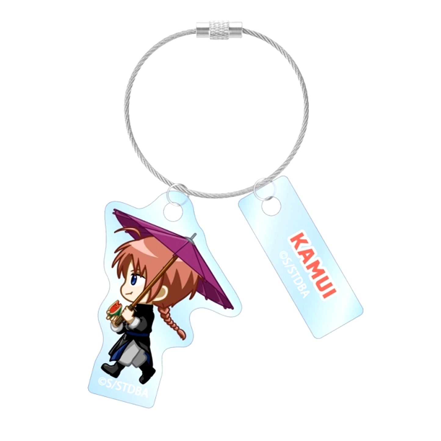 Gintama Kamui Chibitoko Summer Stroll ver. Double Wire Acrylic Keychain [NEW]