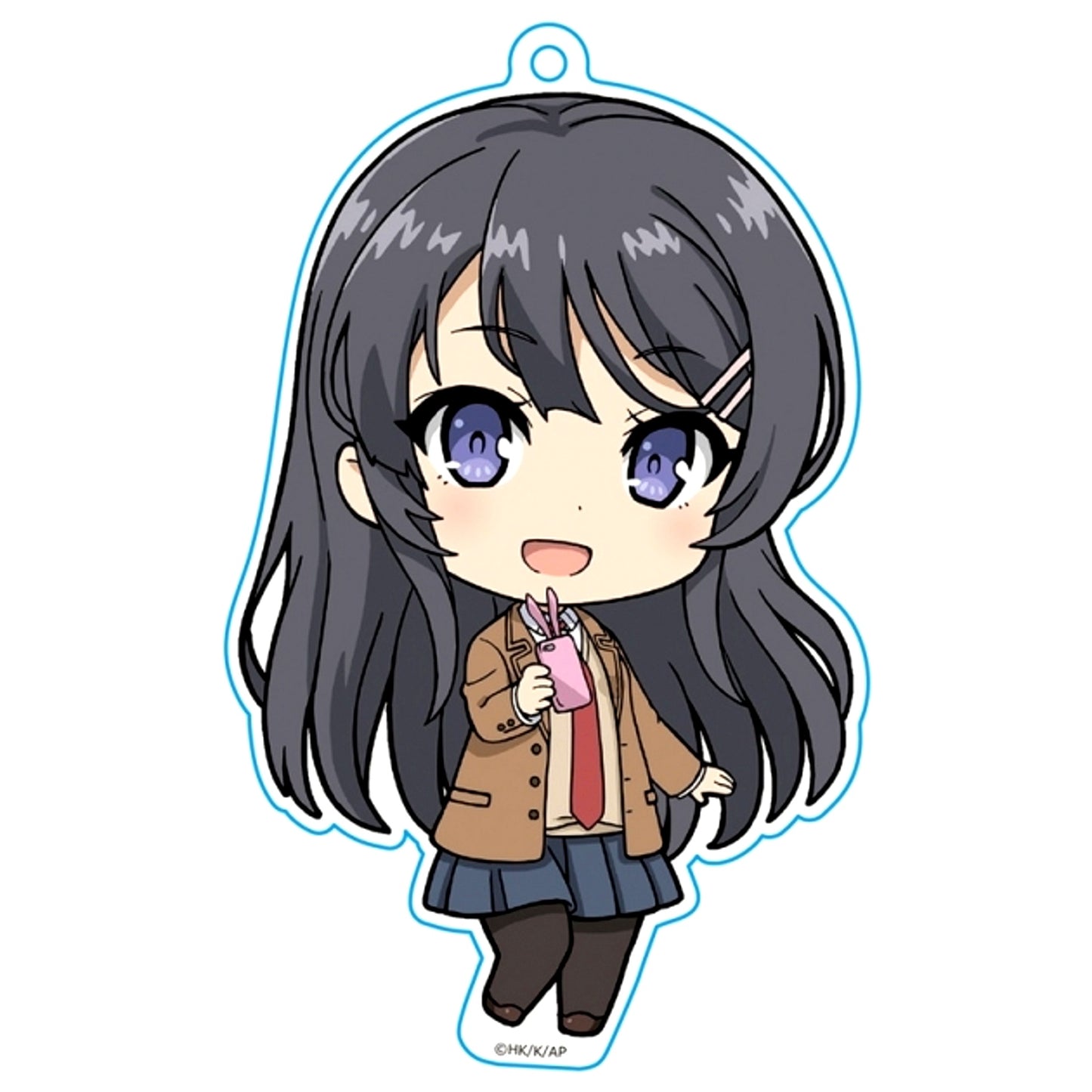 Rascal Does Not Dream of Bunny Girl Senpai Punicolle! Keychain Mai Sakurajima Uniform Ver.. Goods - Keychain Resale [NEW]
