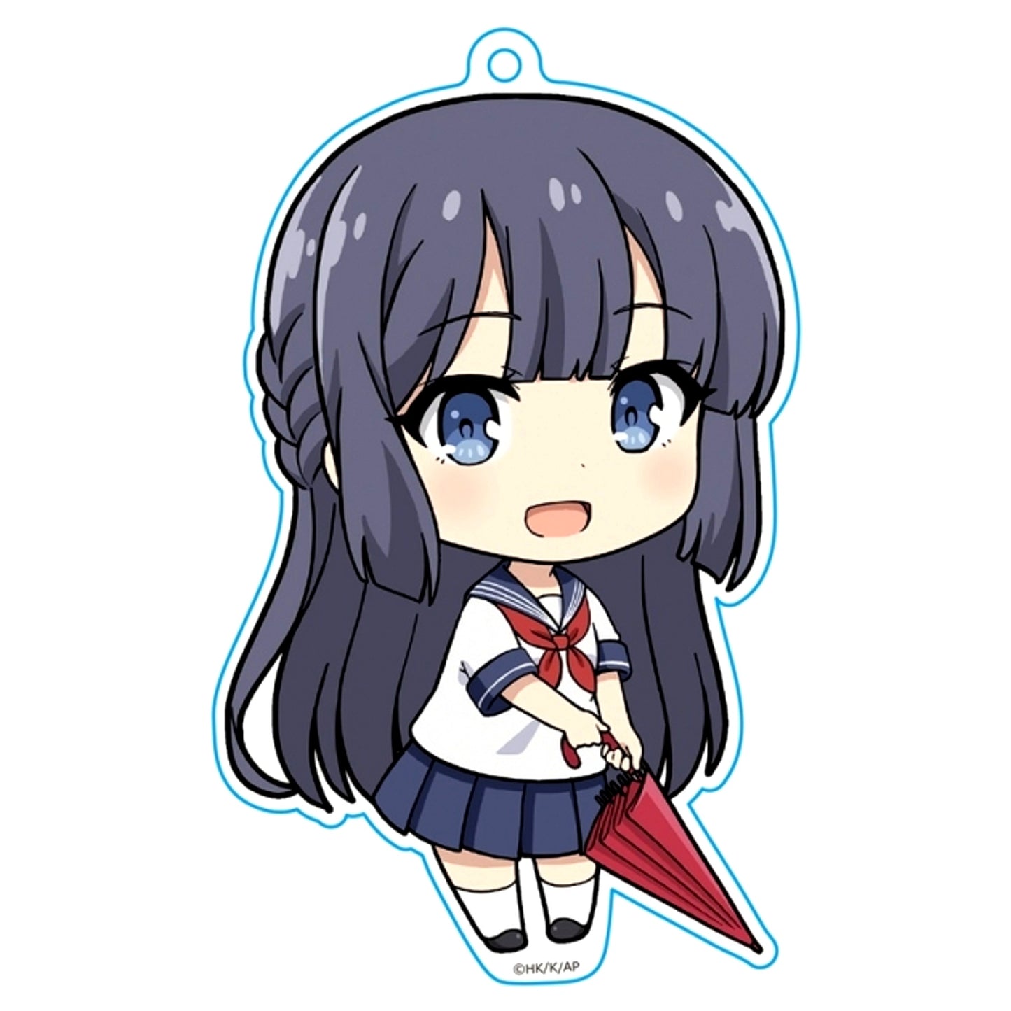Rascal Does Not Dream of Bunny Girl Senpai Punicolle! Keychain Shoko Makinohara Junior High ver. (Reissue) [NEW]
