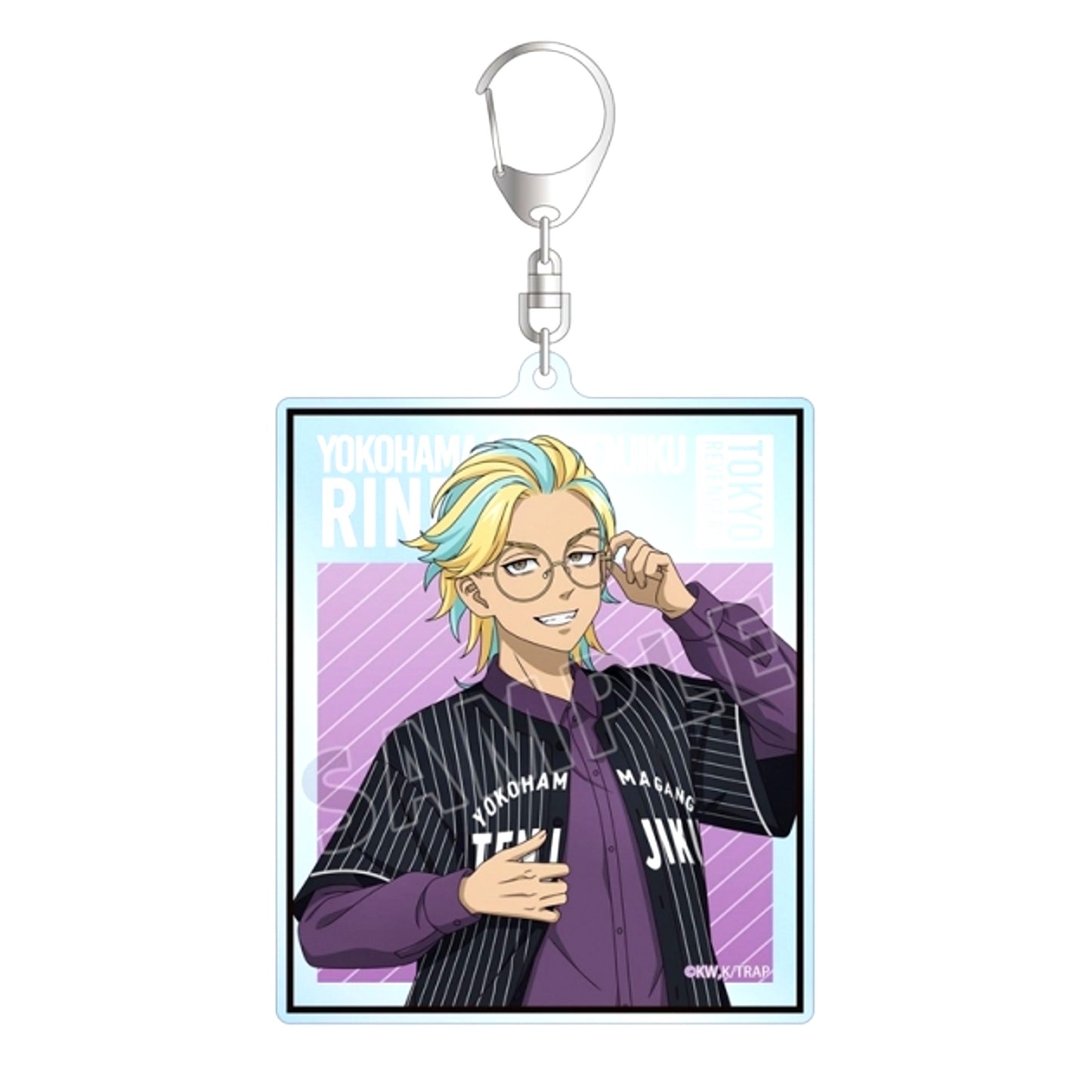 TV Anime Tokyo Revengers Newly Drawn Rindo Haitani Baseball Shirt ver. Big Acrylic Keychain [NEW]