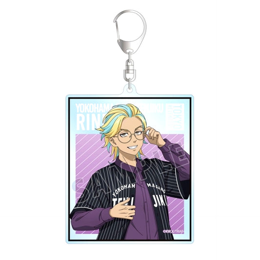 TV Anime Tokyo Revengers Newly Drawn Rindo Haitani Baseball Shirt ver. Big Acrylic Keychain [NEW]